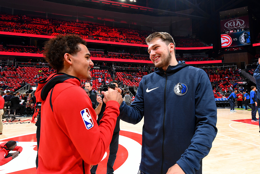 在特雷-杨生涯30+10助场次追平东契奇 并列NBA历史第5